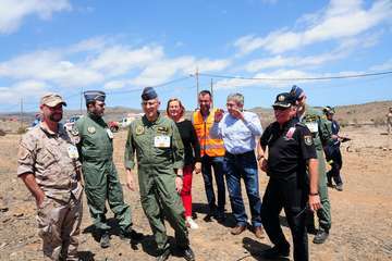 Simulacro de accidente aéreo en el sur de la Isla (Foto TA)